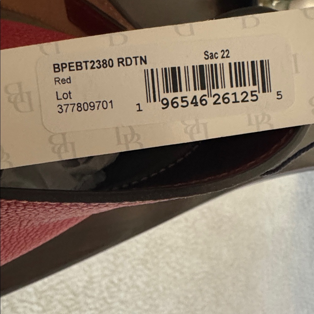 Dooney andBourke red pebble leather turnlock satchel NWT - Picture 8 of 9